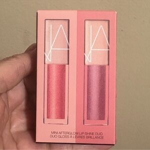 NARS Mini Afterglow Lip Shine Duo —in ORGASM/UNBROKEN Brand New Never Opened.